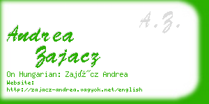 andrea zajacz business card